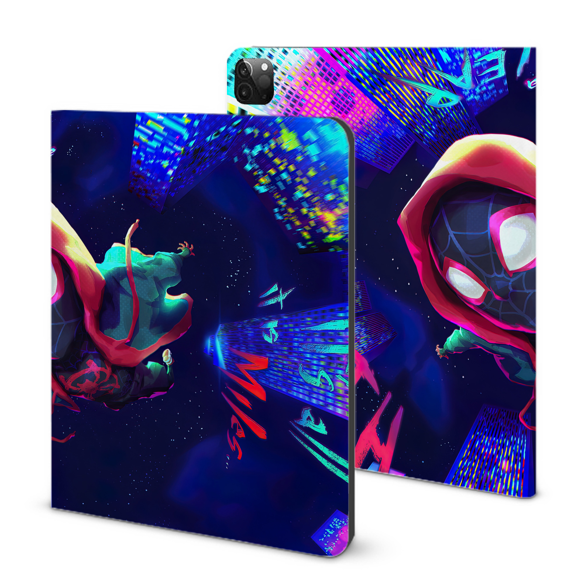 （画像用） Spider Man スパイダーマン IPadケース ペンホルダー付き ブックスタイルデザイン